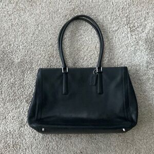 RARE Coach 9426 Tote Shoulder Bag Leather Zip Top Tote Bag black Satchel